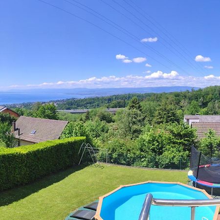 Joli Studio Avec Terrasse Et Vue Exclusivement Pour Non Fumeurs Belmont-sur-Lausanne Dış mekan fotoğraf