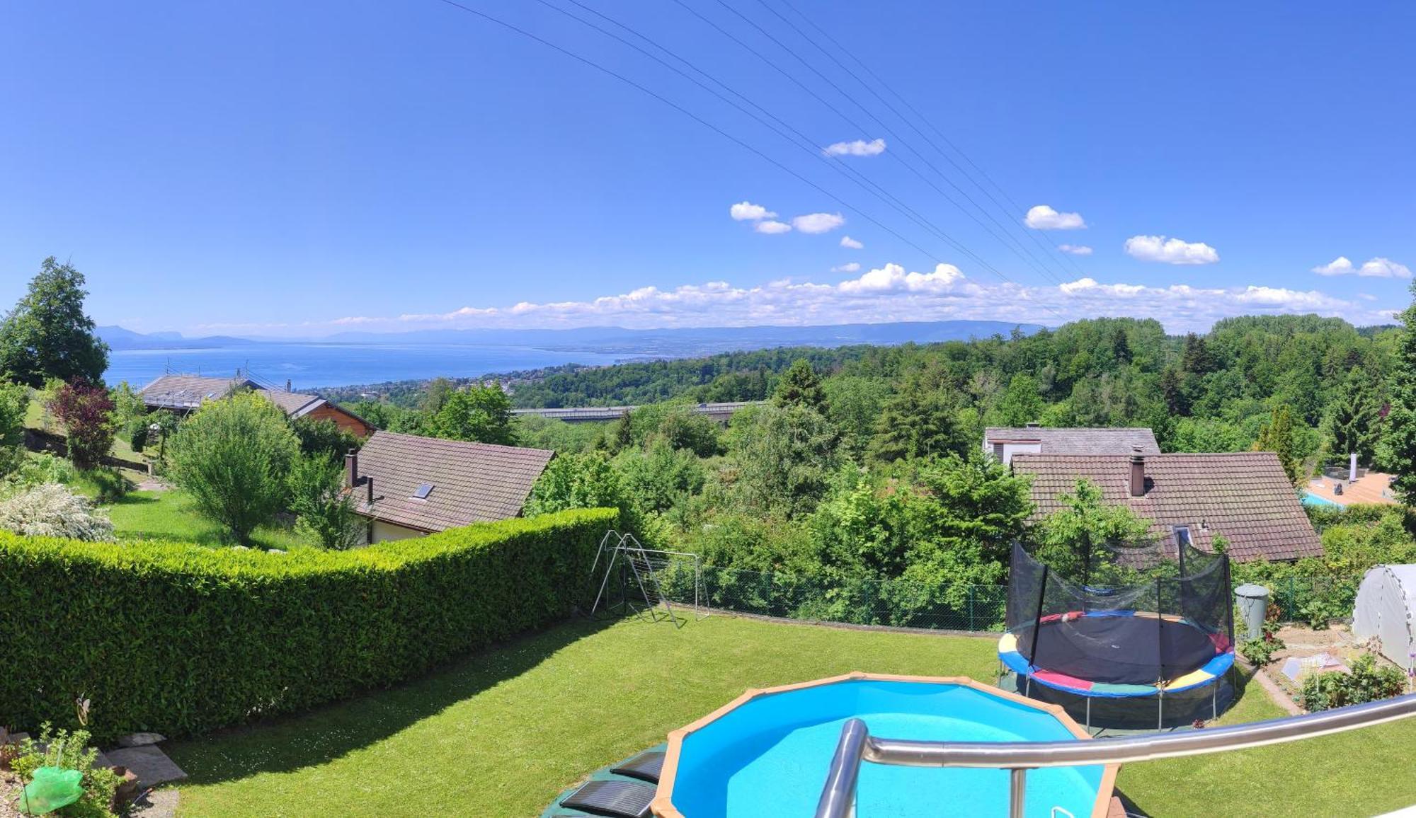 Joli Studio Avec Terrasse Et Vue Exclusivement Pour Non Fumeurs Belmont-sur-Lausanne Dış mekan fotoğraf